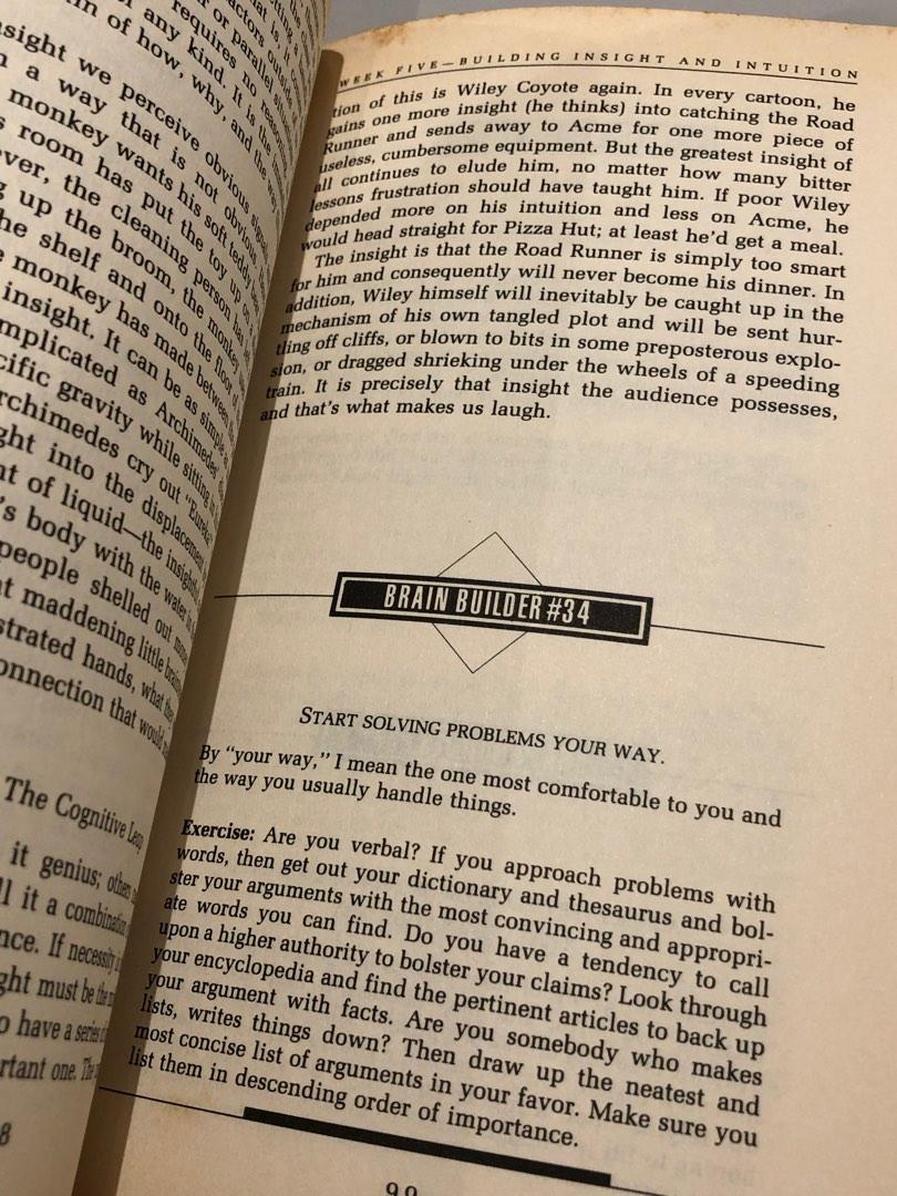 Brain Power 12 Week Mental Training Programme By Marilyn Vos Savant