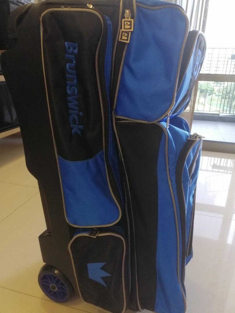 Brunswick ZONE Bowling Bag ボーリングバッグ Brunswick Zone Double 2 Ball Roller Orange Bowling Bag +