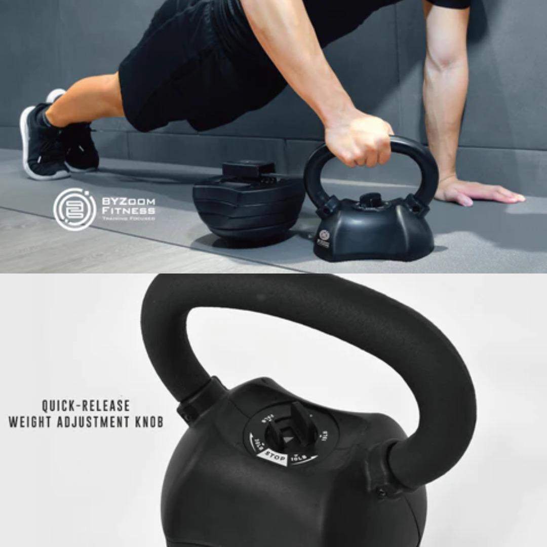 Yes4All Cast Iron Adjustable Kettlebell Weights/Kettlebell Sets-  kettlebells adjustable weight 10lb - 40lb kettlebell