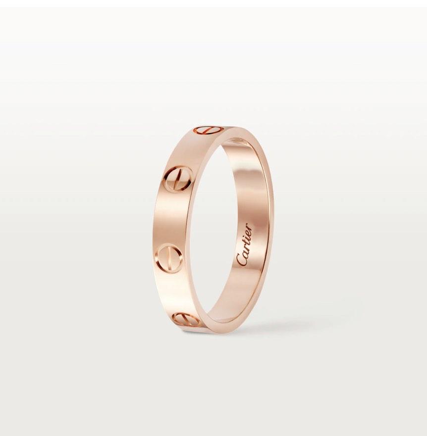Cartier LOVE RING ROSE GOLD Women s Fashion Jewelry Organisers
