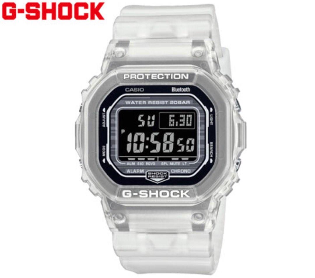 Casio G-shock 限定色手錶DW-B5600G-7JF 日本代購, 男裝, 手錶及配件