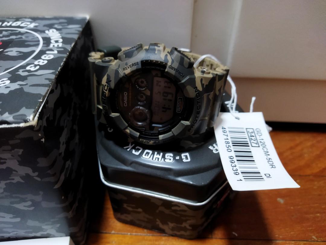 Casio G Shock GD 120CM 5ER Tan Camo Watch g shock Men s Fashion