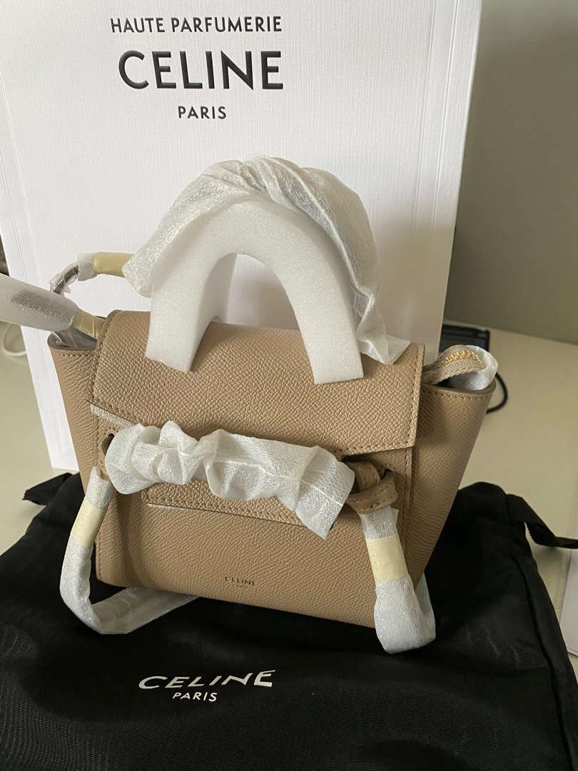 Celine Pico Belt Bag in Beige, Luxury, Bags & Wallets on Carousell