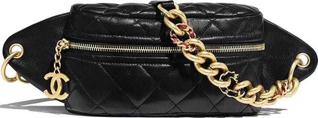 Chanel Chain Leather Link Waist Bag Luxury Bags Wallets on