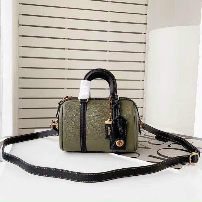 Coach Ruby 18 Satchel in Olive Green Color (Category: Luxury Bags & Wallets) located in Bulacan. Submitted by watchabagsph2.0 (Listing ID 1187775871, Image 2). Description: 📍with Tag, Dustbag Paper Bag (OPEN FOR LAYAWAY, MESSAGE US FOR DETAILS) Note: Color may slightly vary in actual due to lighting, angle and background used during photoshoot. #watchabagsxcoach #coachruby18.