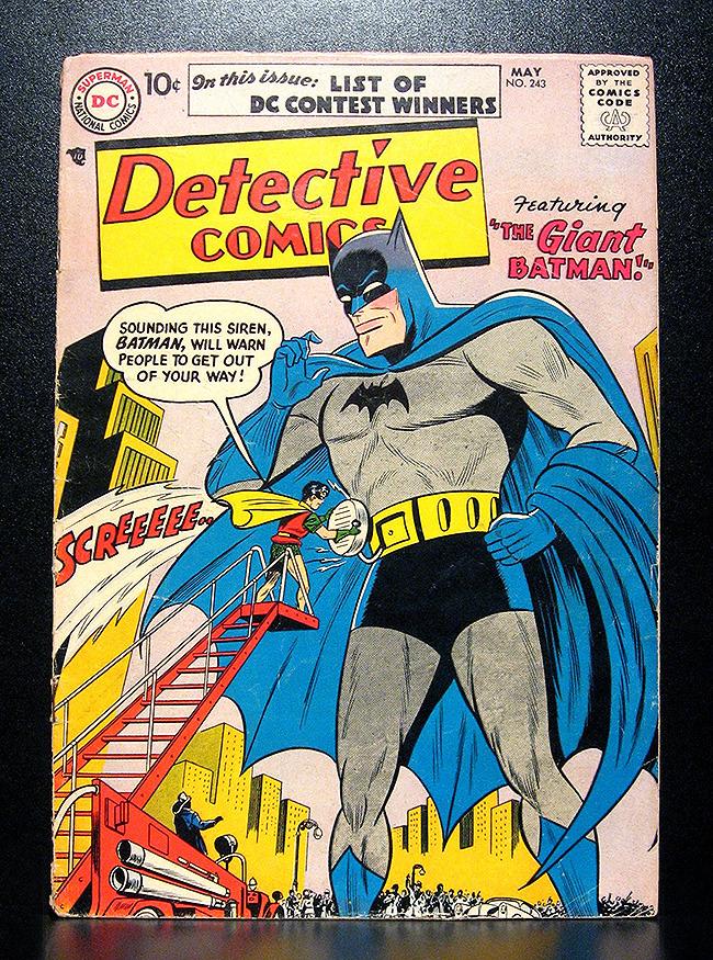 COMICS: DC: Detective Comics #243 (1957), 1st Giant Batman app/Dick Sprang  art, Hobbies & Toys, Books & Magazines, Comics & Manga on Carousell