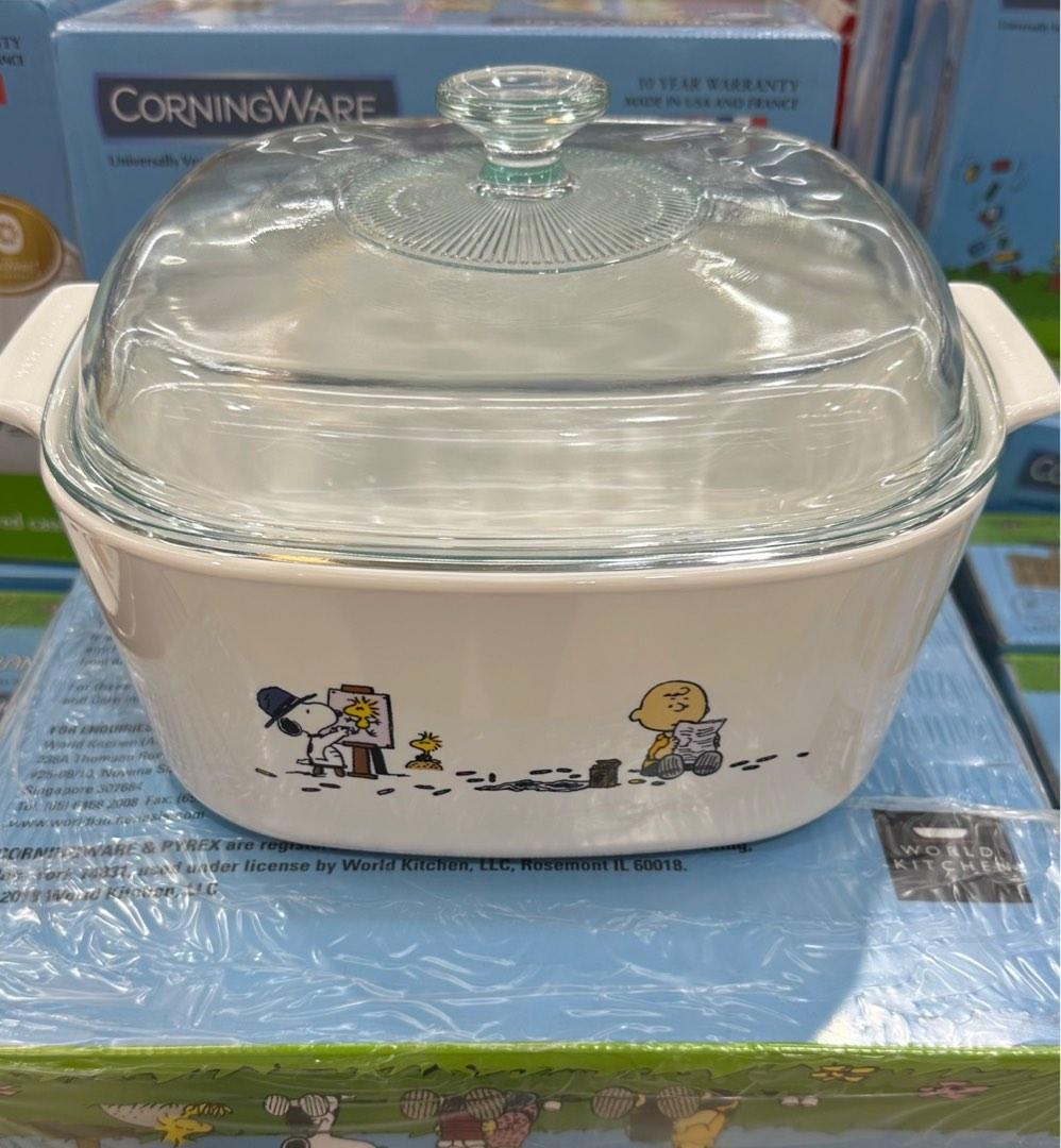 CORNINGWARE 5L COVERED CASSEROLE - SNOOPY COLOURFUL A-5-SPC/SG ...