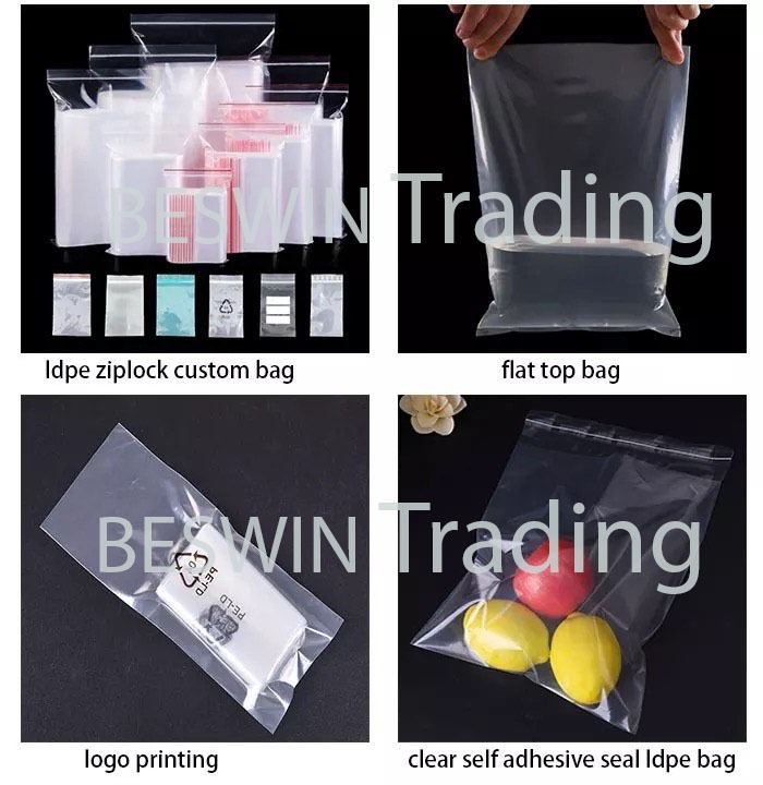 Customized shop plastic packaging