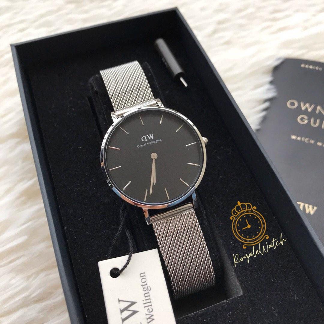 Daniel wellington classic 2025 petite sterling black