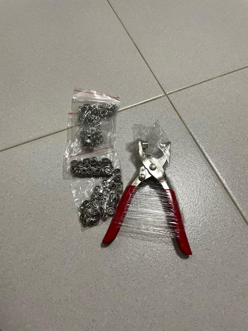 DIY Button Pliers to Fasten Snap Buttons w/ 50 buttons, Hobbies & Toys