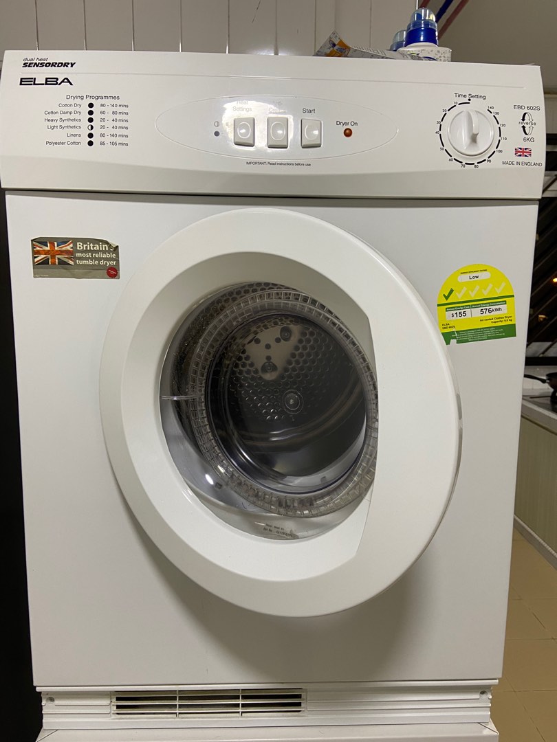 ELBA tumble dryer, TV & Home Appliances, Washing Machines and Dryers on