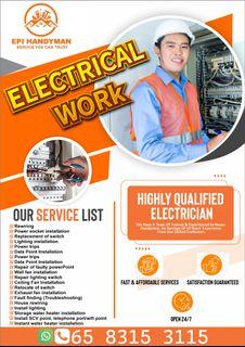 Electrician / Electrical / Lighting / Services. Swift & Affordable
