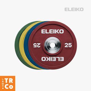 Eleiko Sport Training Plates - Colored. Weights in KG: 10/15/20/25. For Free Weight Training, High Performance Strength Training & Conditioning. High Tensile Bumper Plate, Damage Resistant.