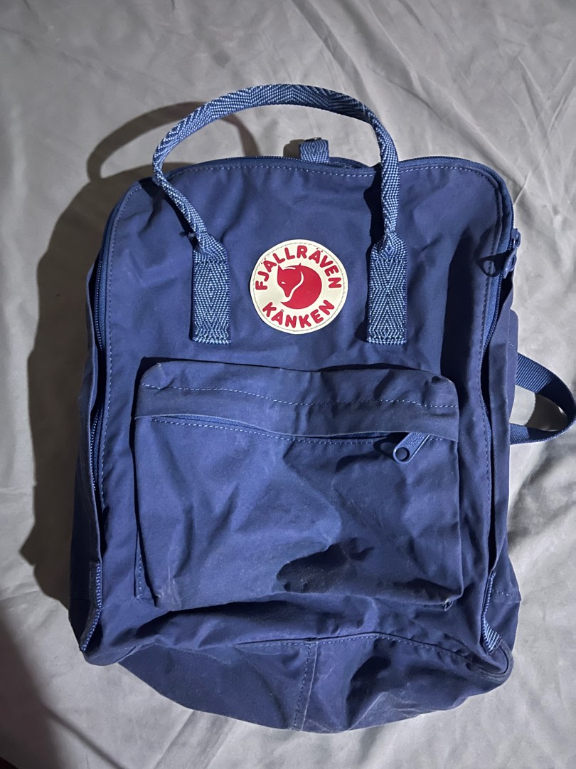 Fjallraven Kanken Classic Royal Blue Goose Eye Fesyen Pria Tas Dompet Ransel di Carousell