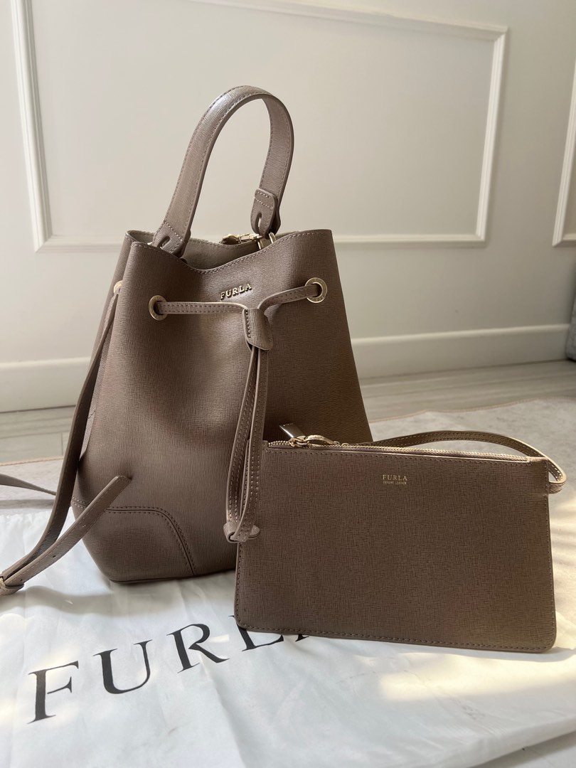 Furla stacy drawstring bucket bag new arrivals