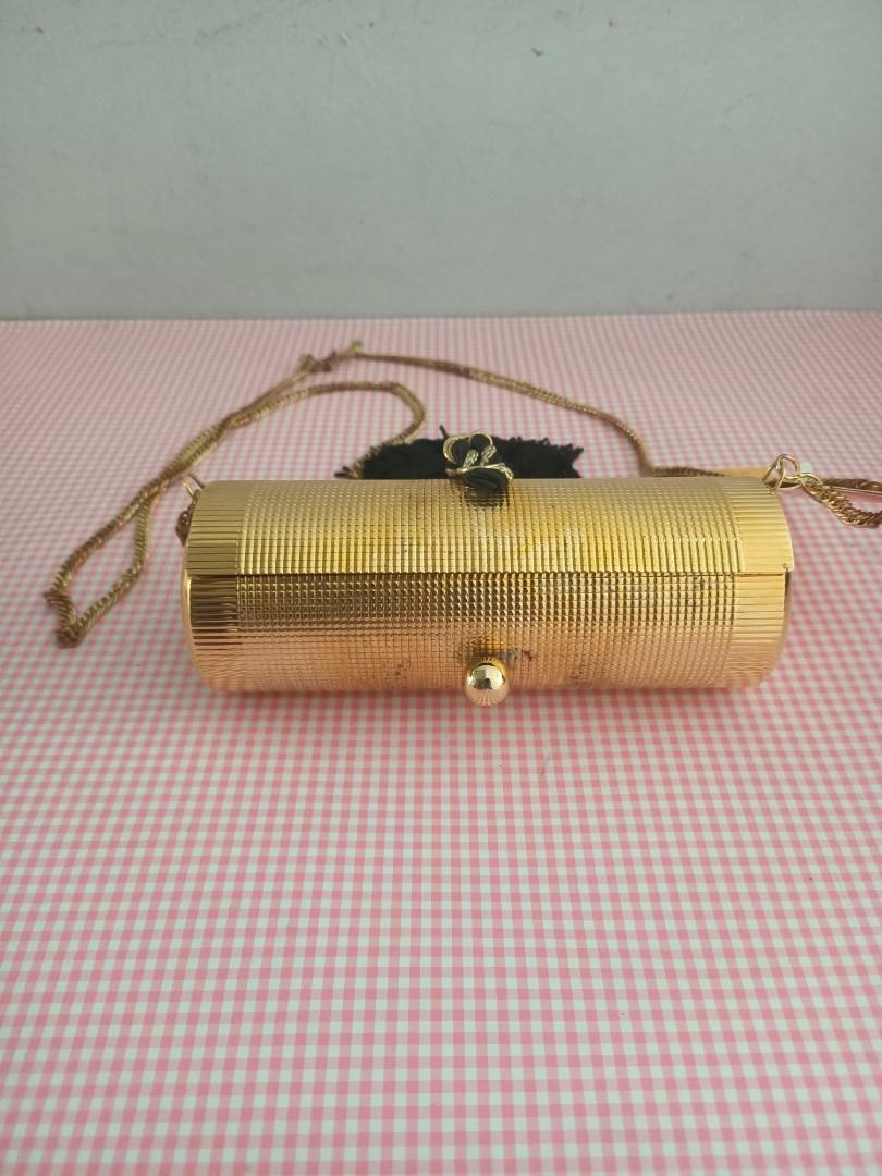 Gold metal bag sales