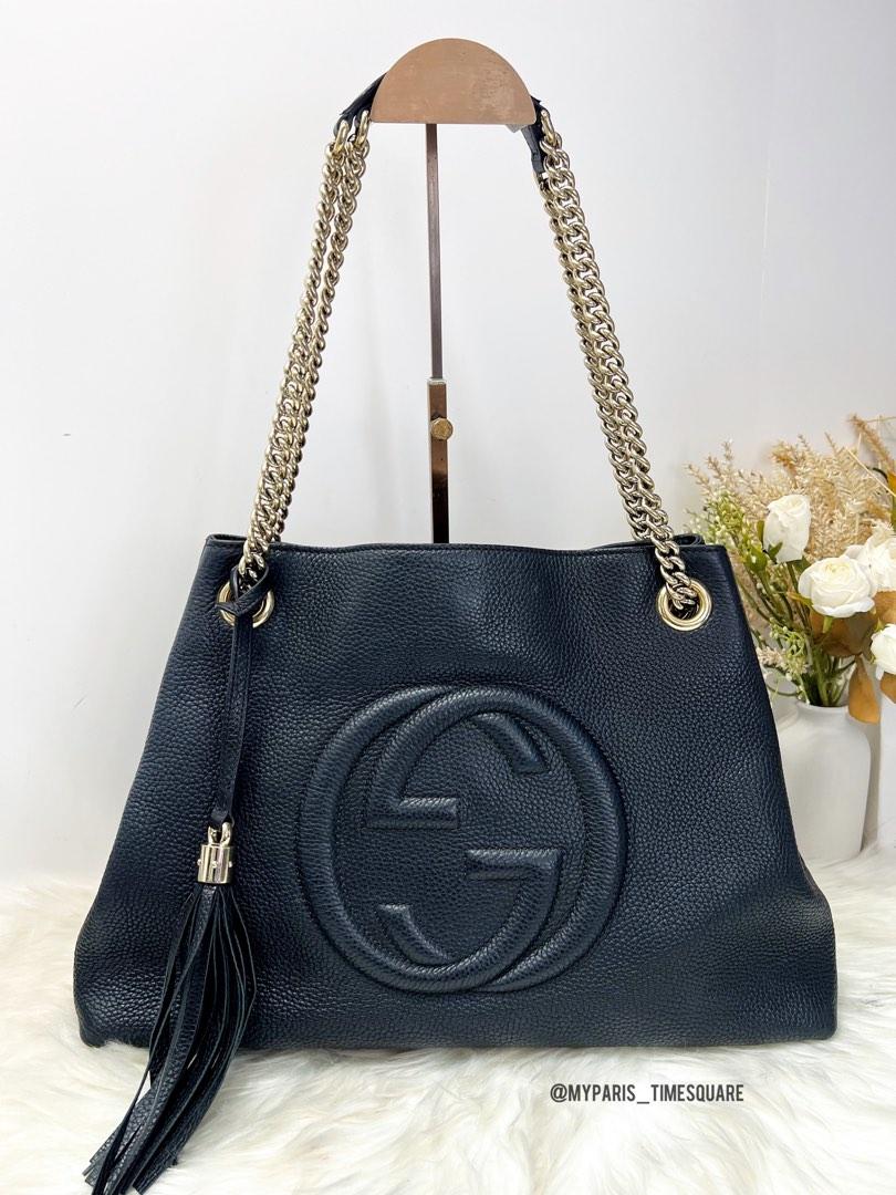 Gucci black 2025 soho shoulder bag