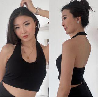 halter crop tank floca studio