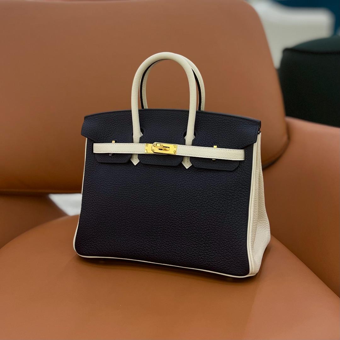 Hermes Birkin 25 Craie GHW, Luxury, Bags & Wallets on Carousell