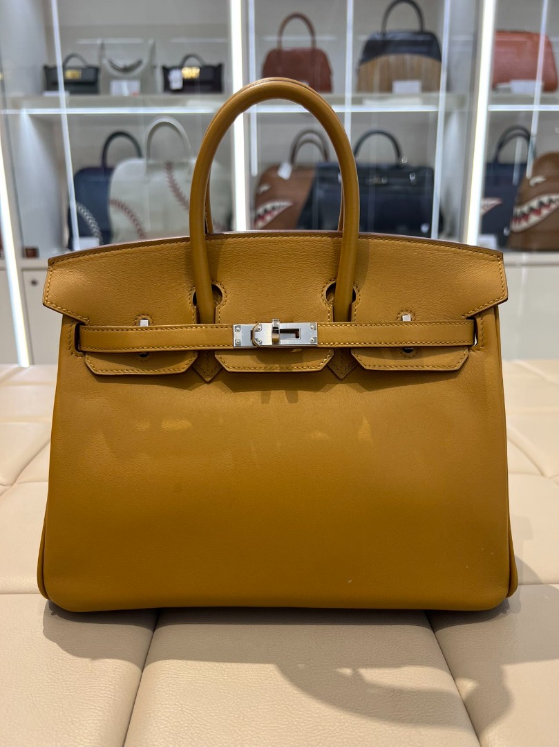Hermes Birkin 25 Sesame Swift leather PHW Luxury Bags Wallets