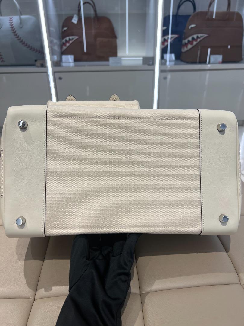 Hermes Nata Swift and Toile Canvas Cargo Birkin 25cm – Madison Avenue  Couture