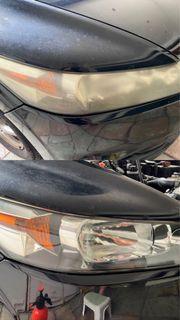 Honda Stream RSZ RN6 Headlights Restoration Polish