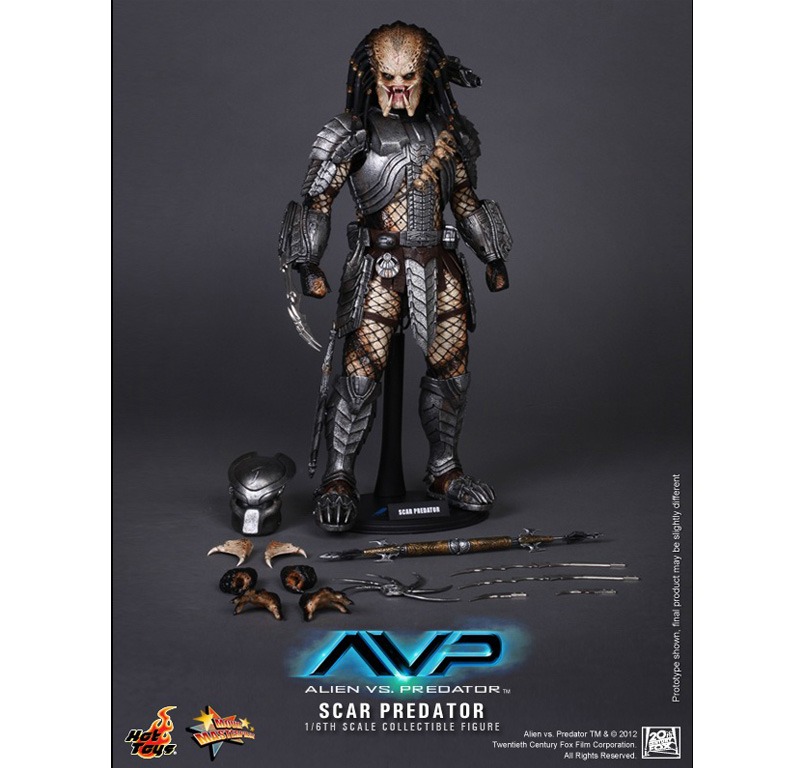 Hot Toys 1 6 Scar Predator MMS190 Action Figure Toy Hobbies