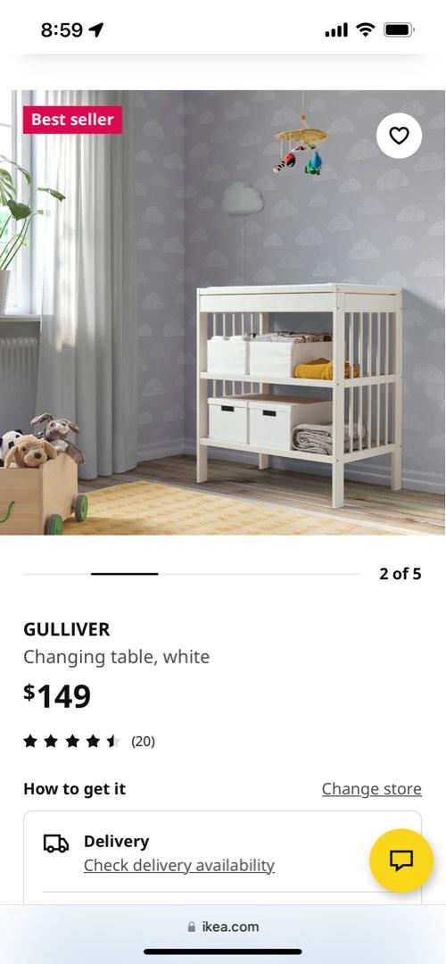 IKEA Gulliver change table, Babies & Kids, Baby Nursery & Kids