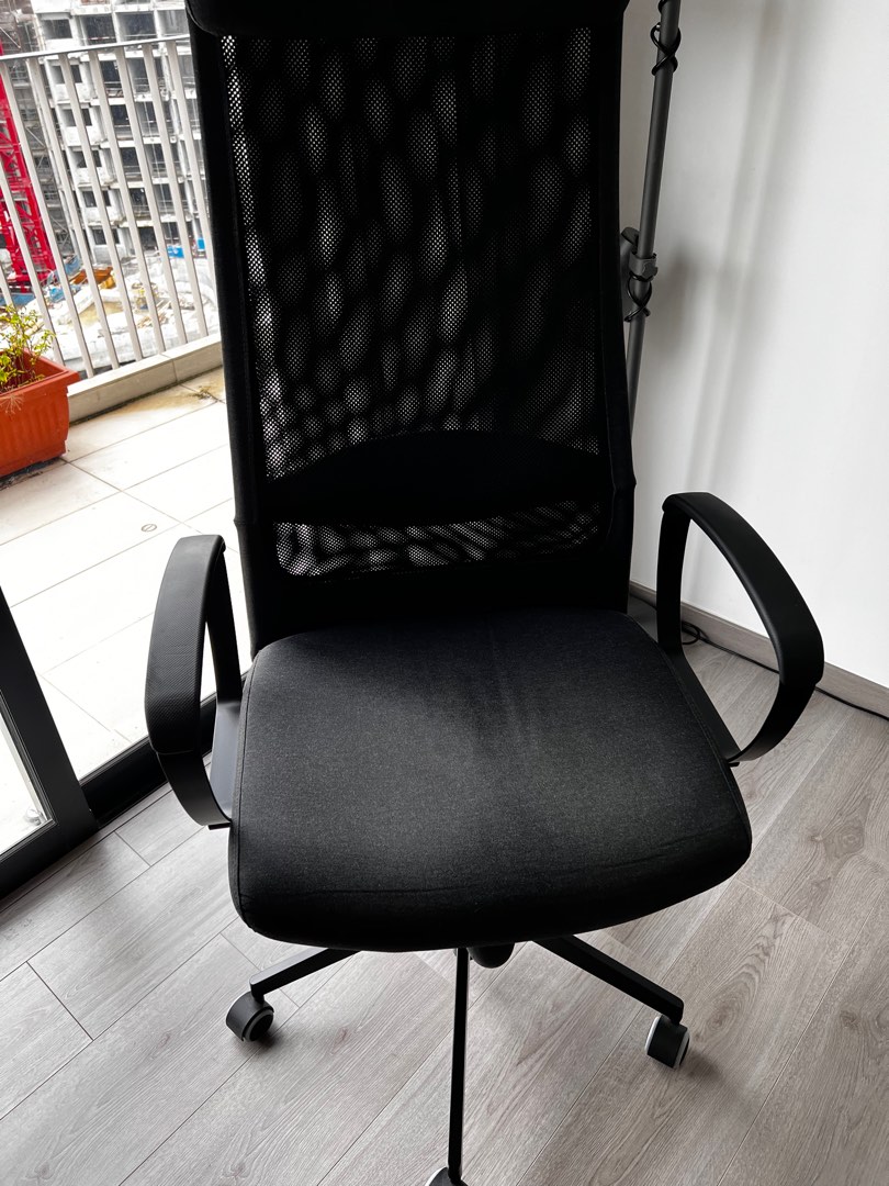 IKEA MARKUS Office chair, Vissle dark grey, Furniture & Home Living, Furniture, Chairs on Carousell