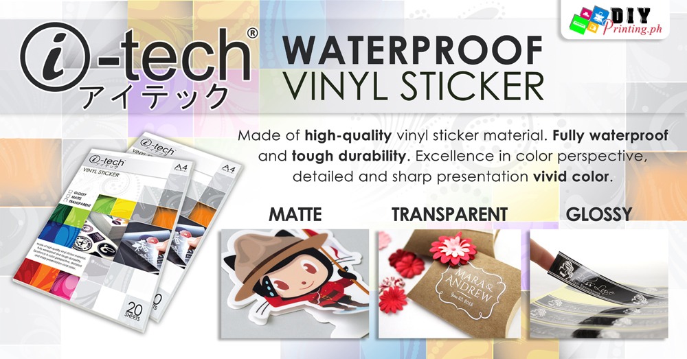 I-tech Waterproof Printable Vinyl Sticker Roll