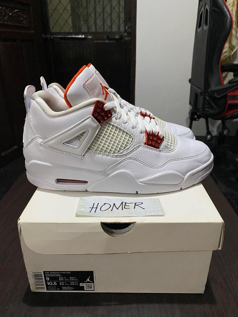 jordan 4 orange metallic