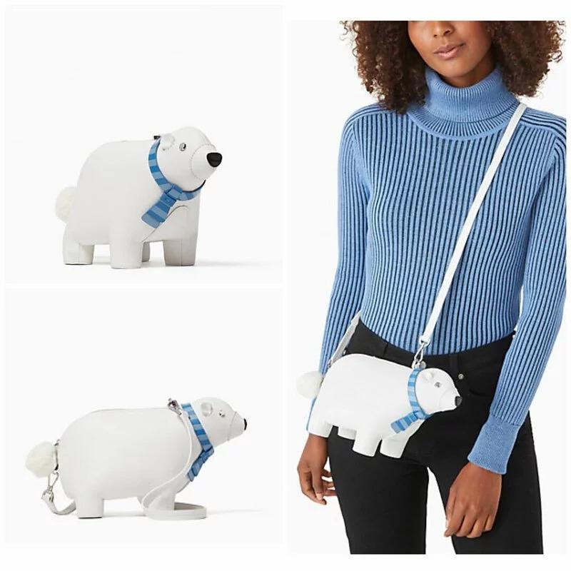 Kate Spade KS北極熊斜背包 Kate Spade Arctic Friends Polar Bear, 名牌精品, 精品包與皮夾在旋轉拍賣