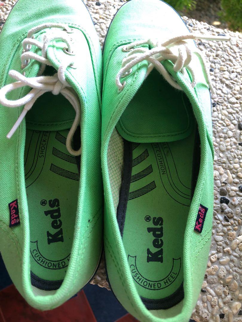 KEDS Lime Green cushioned insoles sneakers