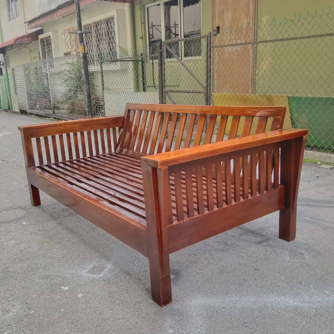 Kerusi kayu jati terpakai, Furniture & Home Living, Furniture, Sofas on