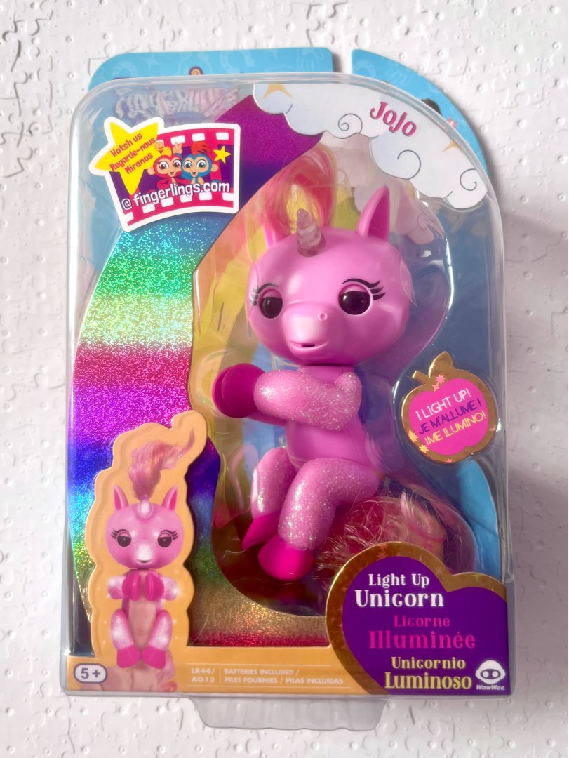 Light Up Unicorn JoJo fingerlings