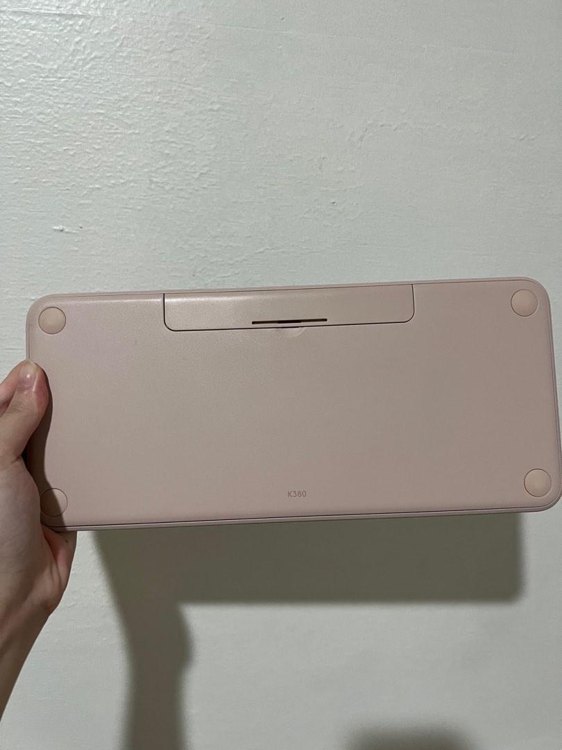 Logitech K380 Keyboard - Pink (Category: Computer Keyboard) located in Manila. Submitted by fiocart (Listing ID 1187794187, Image 2). Description: - original - excellent condition - with plastic cover & box (slightly damaged due to shipping) - bought this for 1,999 only, selling it for a lesser price - mop: gcash - mod: j&t only.