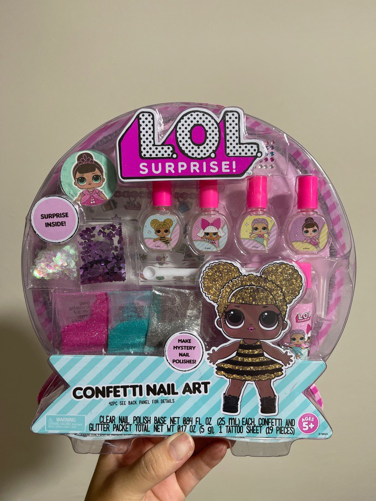 Lol surprise confetti nail art deals