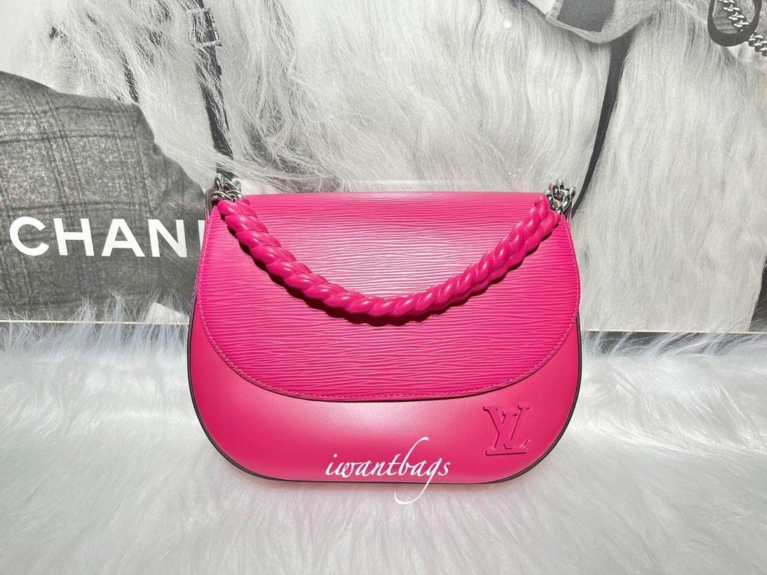 Louis Vuitton Luna Epi Leather Crossbody Bag Hot Pink