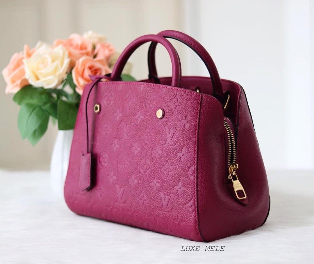 Louis Vuitton Montaigne Monogram Empreinte BB Blossom in Leather