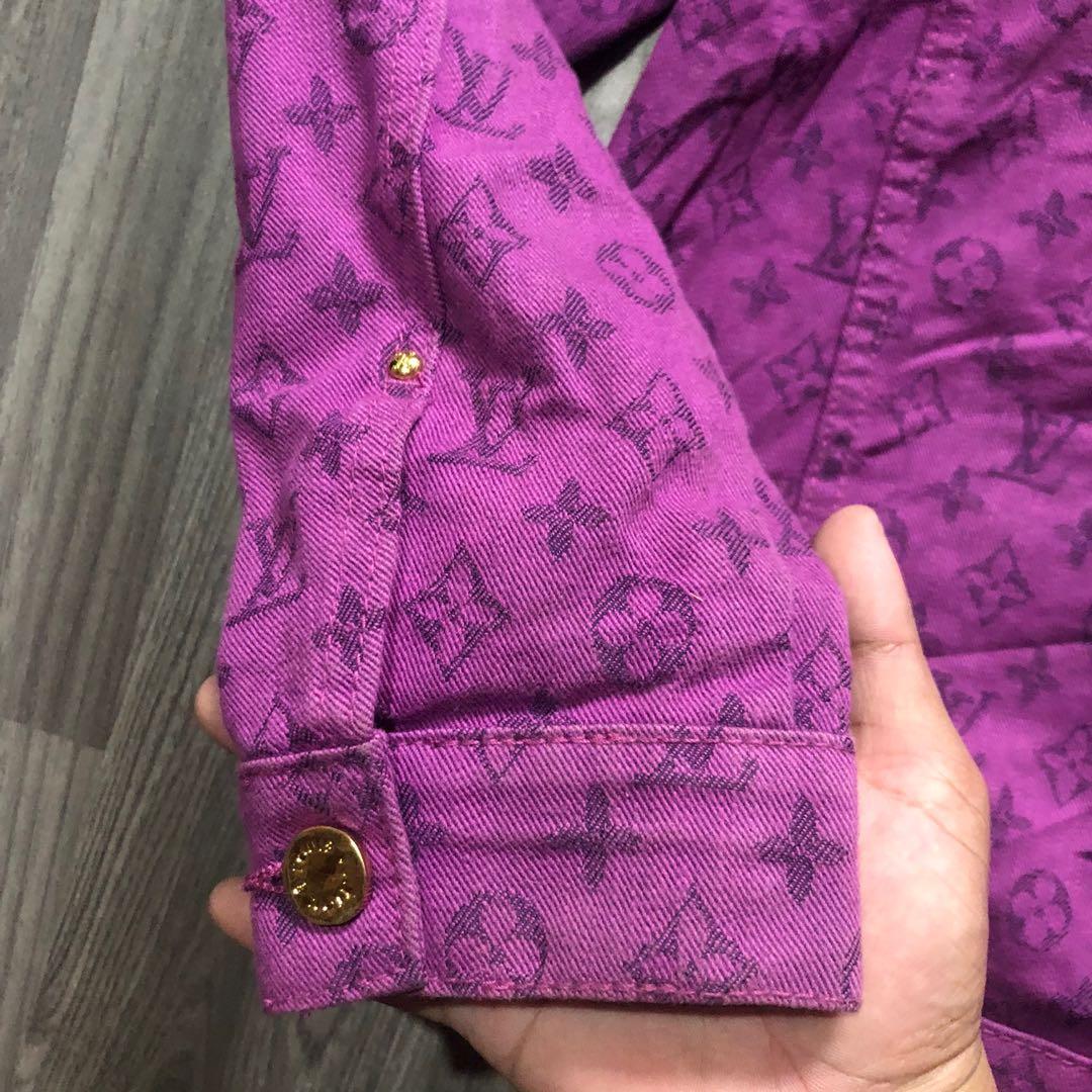 Louis Vuitton Purple Denim Jacket Virgil Abloh