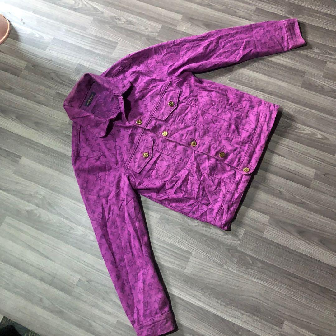 Louis Vuitton 2019 Monogram Denim Trucker Jacket  Purple Outerwear  Clothing  LOU539261  The RealReal