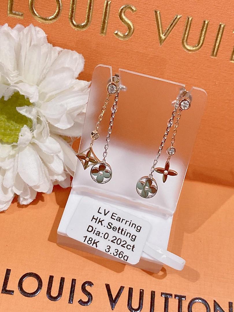 Idylle Blossom platinum earrings