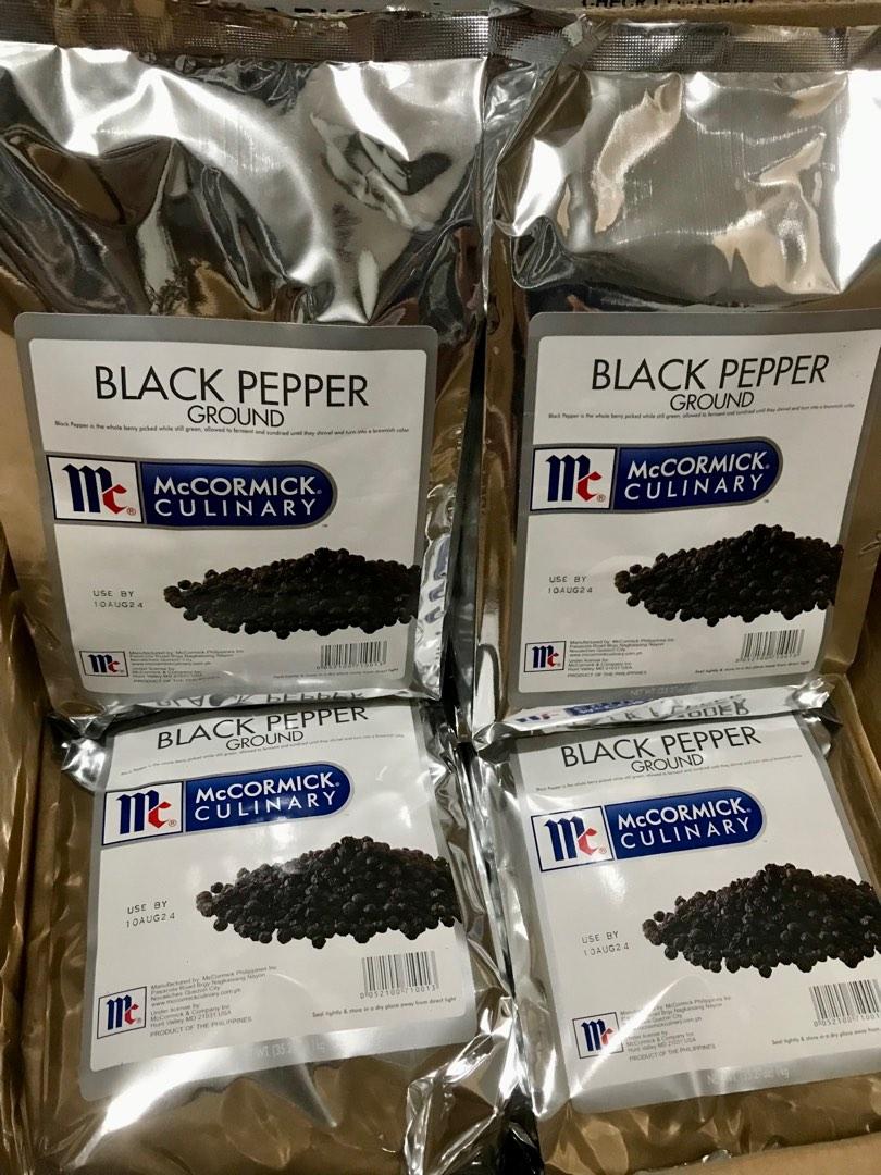 McCormick Black Pepper Ground 1kg, Food & Drinks, Spice & Seasoning on
