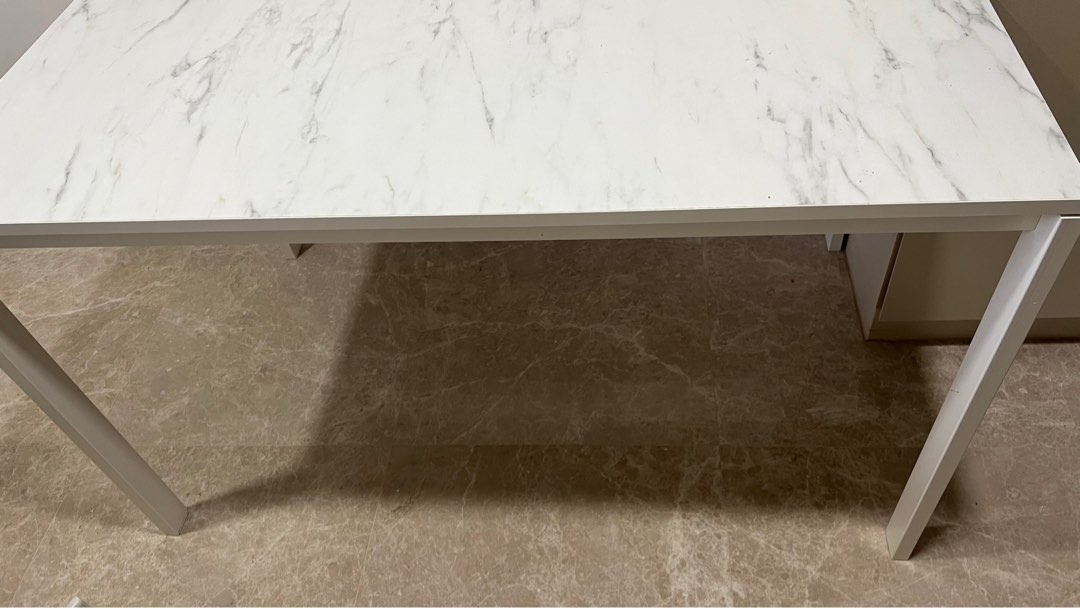 melltorp ikea marble table, Furniture & Home Living, Furniture, Tables