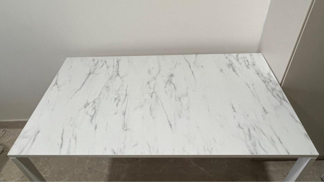 melltorp ikea marble table, Furniture & Home Living, Furniture, Tables
