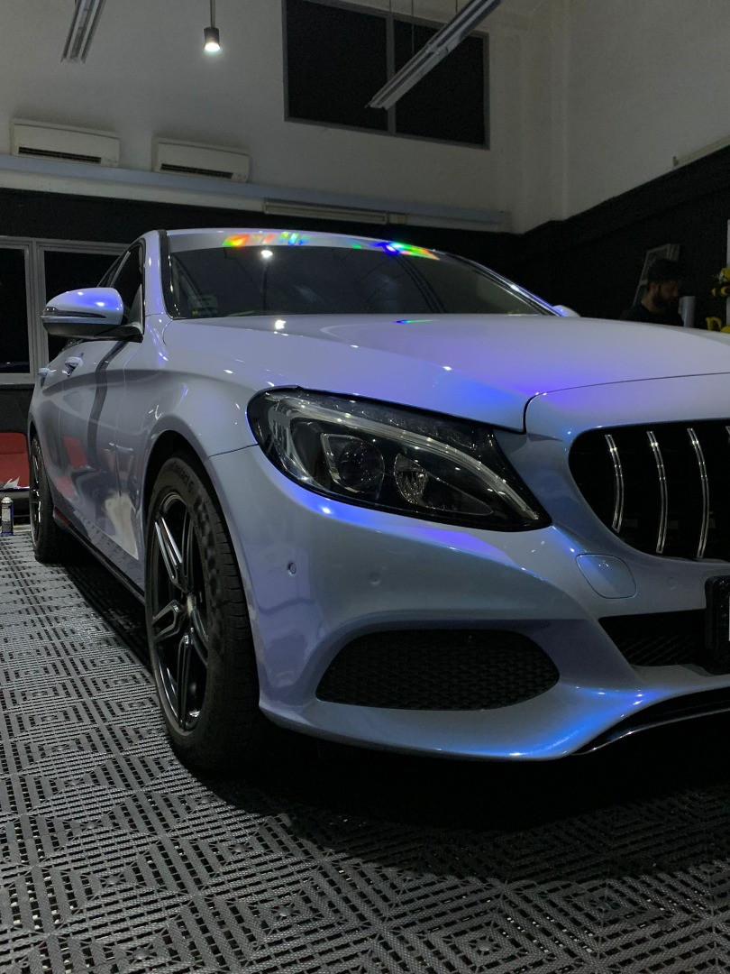 MERCEDES BENZ C180 FULL BODY CAR VINYL WRAP!, Car Accessories, Car & Services on Carousell