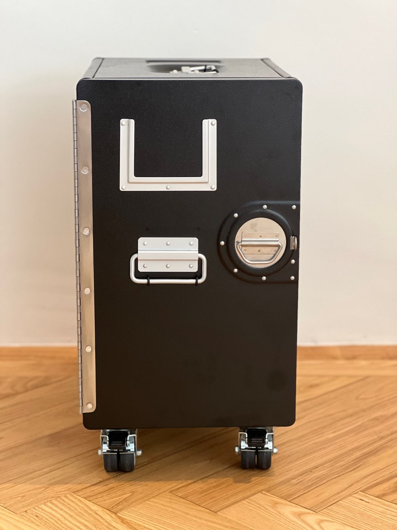 Metal Flight Trolley Storage box with wheels, Furniture & Home Living