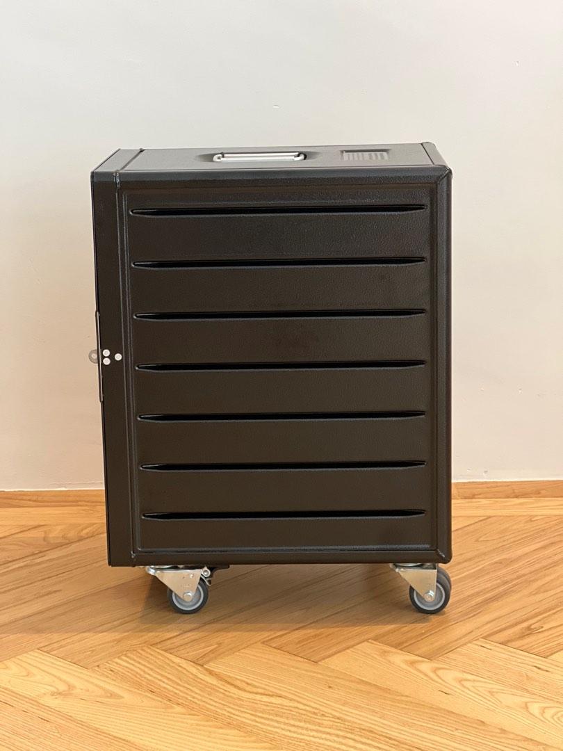 Metal Flight Trolley Storage box with wheels, Furniture & Home Living