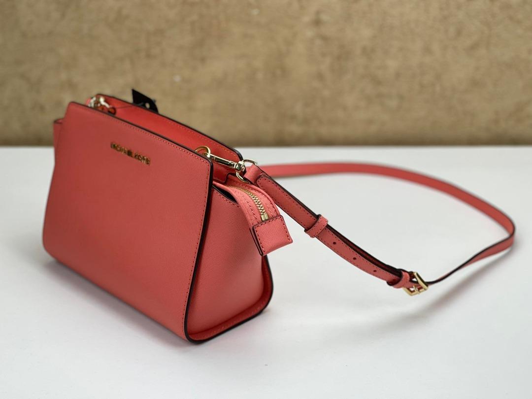 Selma Medium Saffiano Leather Crossbody Bag