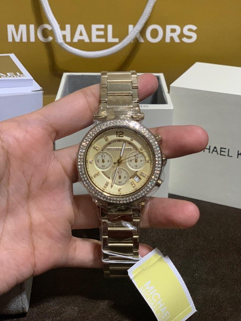 Michael Kors Watch Gold Preloved, Women's Fashion, Watches & Accessories,  Watches on Carousell